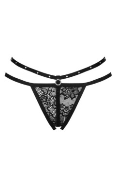 Кружевные стринги с отверстиями Open Step Sexi S/M