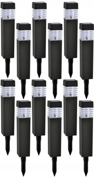 16x Lampa Ogrodowa LED SOLARNA kula biała 10 CM