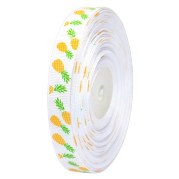TASIEMKA RYPSOWA ANANAS 1,5cm/27m wstążeczka