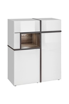 Мебель для гостиной CROSS перла вяз/белый