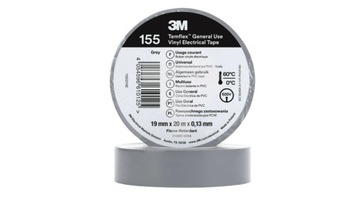 3M Taśma elektroizolacyjna PCW Temflex 155 szara 19mmx20m