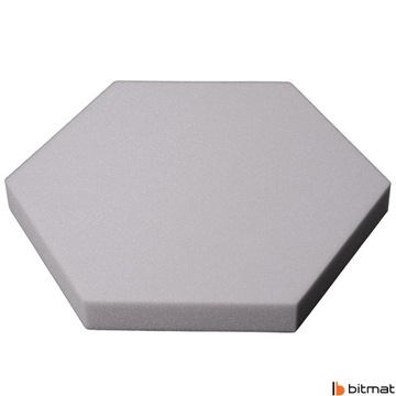 Густая губка шестиугольная акустическая панель светло -серая декоративная стена 5 см.