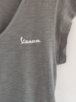 38/40 VESPA włoska made in italy popiel minimalizm przedłużana bluzka