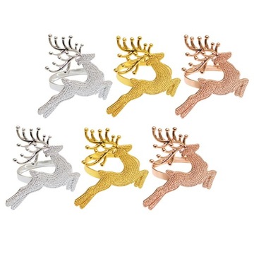 КОЛЬЦА ДЛЯ САЛФЕТОК ДЛЯ ДЕКОРА ОБЕДЕННОГО СТОЛА 6 ШТ.