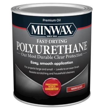 Lakier do Drewna Minwax Fast-Drying 946 ml - Błysk, Szybkoschnący