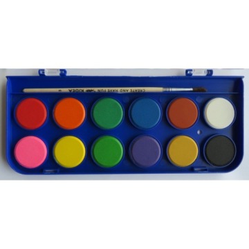 Краски акварельные школьные 12 цветов Kidea FA12KKA