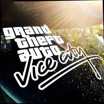 Автомобильные наклейки Gta Vice City с логотипом на лобовое стекло, декоративные наклейки, индивидуальность