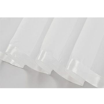 ШТОРА СО СКУЧНОЙ 150х400 БЕЛАЯ ВУАЛЬ ПРЯМАЯ ШТОРА