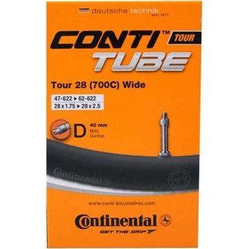 Dętka rowerowa Continental Tour 28 WIDE DV 40mm