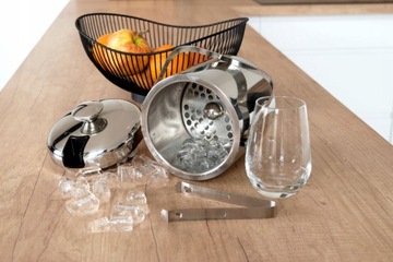 ВЕДРО ДЛЯ ЛЬДА ТЕРМАЛЬНЫЙ КОНТЕЙНЕР + ЩИПЦЫ + ЛОЖКА ДЛЯ ТЕПЛА ДЛЯ ВЕЧЕРИНКИ