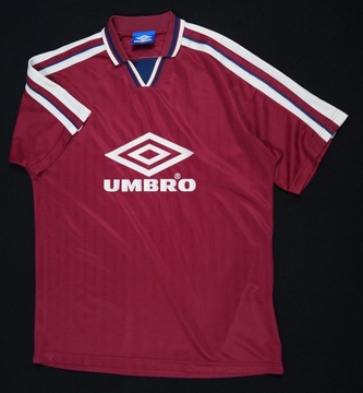 UMBRO SUPER SPORTOWA BORDOWA KOSZULKA POLO - L