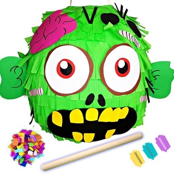 PINIATA ZOOMBIE DUŻA NA URODZINY PINATA ZOMBI