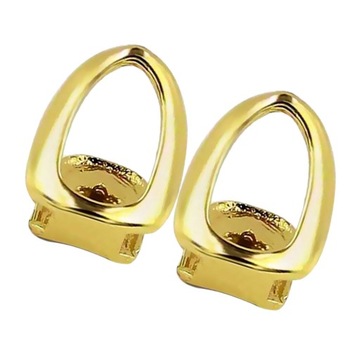 Prettyia 2x одиночные открытые грани, позолота 18 карат