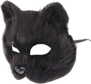 Therian Maska ??Furry Fox Mask Kot Maska ??Kostium Cosplay Wilk Maski