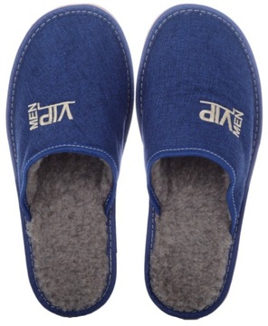 KAPCIE OCIEPLANE PANTOFLE MĘSKIE KLAPKI LACZKI 40