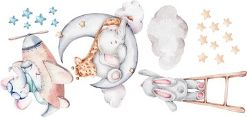 Наклейки на стену для детей Мишки Тедди Наклейка с мишками для ребенка