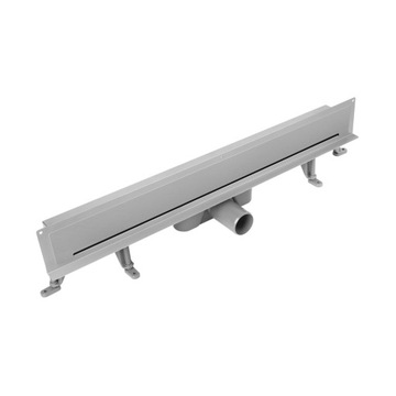 Odpływ liniowy ŚCIENNY VOGI ruszt pełny 70 cm NISKI SYFON fi 50 stal