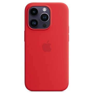 Plecki, Etui Apple do Apple iPhone 14 Pro Max Silicone Case czerwony