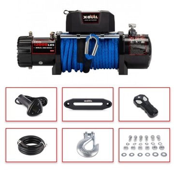 WYCIĄGARKA SAMOCHODOWA X-BULL 12V 12000lb 5,5T 4x4