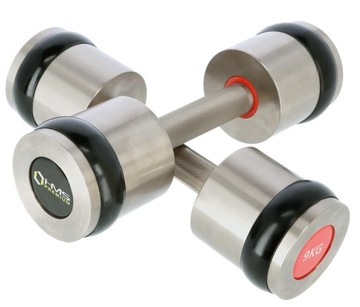 Гантели HMS Гантели хромированные 2 x 9 кг