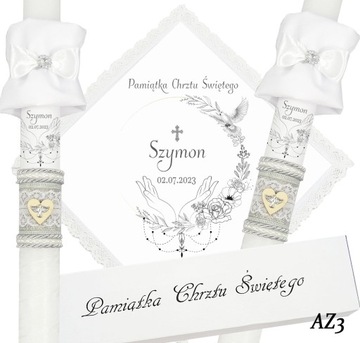 БЕЛАЯ ОДЕЖДА И КРЕЩЕСТВЕННАЯ СВЕЧА КРЕЩЕННОЕ ИМЯ