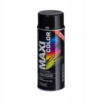 Lakier akrylowy Maxi Color czarny połysk RAL 9005 400 ml