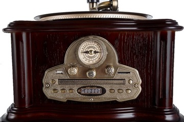 РЕТРО ВИНИЛОВЫЙ ПРОИГРЫВАТЕЛЬ CD РАДИО FM/AM ПУЛЬТ USB USB