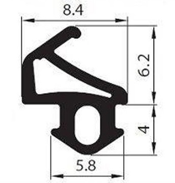 Уплотнитель для окон ПВХ ROPLASTO S 1019 10 м