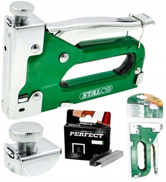 ZSZYWACZ TAKER TAPICERSKI STALOWY 4-14MM + ZSZYWKI WZMACNIANE 14 mm STALCO