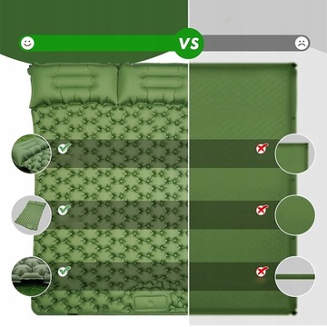 НАДУВНОЙ МАТРАС, ТУРИСТИЧЕСКИЙ МАТРАС, ДВУХМЕСТНЫЙ, БОЛЬШОЙ, 195x125см