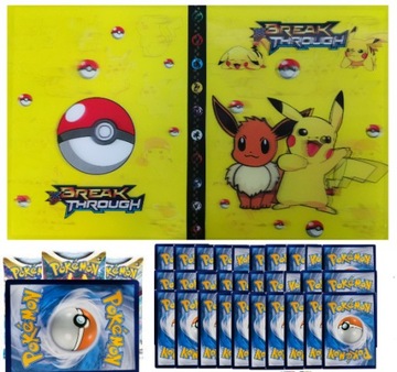 ALBUM KLASER POKEMON NA 240 KART+100 KART gratis+1