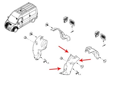 PODBĚH RENAULT MASTER III MOVANO B NV400 LEVÉ PŘEDNÍ ORIGINÁLNÍ