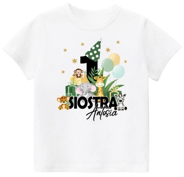 Koszulka dla siostry zestaw SAFARI ROK r. 152