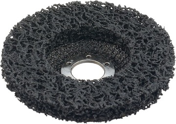 ДИСК ШЛИФОВАЛЬНЫЙ ДИСК НЕТКАНЫЙ ДЛЯ УДАЛЕНИЯ РОЖЖИ МЕТАЛЛ ДЕРЕВО ЧЕРНЫЙ ВОЛОС 125мм