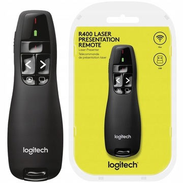 LOGITECH R400 + ETUI wskaźnik bezprzewodowy NOWY!