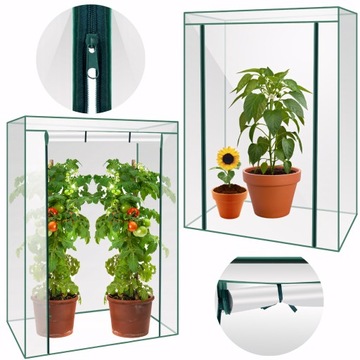 МИНИ-САД ТЕПЛИЦА С БАЛКОНОМ ДЛЯ БАЛКОНА ФОЛЬГЕННЫЙ ТУННЕЛЬ 150х103х52см