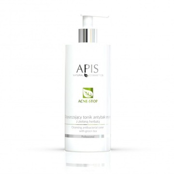 APIS ACNE-STOP Oczyszczający tonik antybakteryjny z zieloną herbatą 500ml