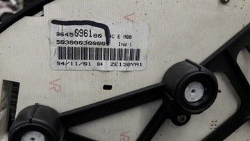 3645096180 PŘÍSTROJOVÁ DESKA BUDÍKY PEUGEOT 206