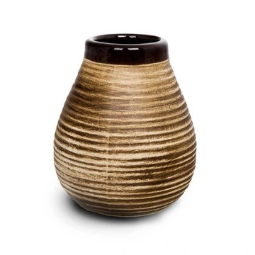 MATERO CERAMICZNE BRĄZOWE CALABAZA DO YERBA MATE