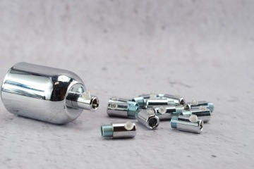 Chrome Metal Brocking M10x1 секундомер для кабеля с плетеной кабелем лофта DIY