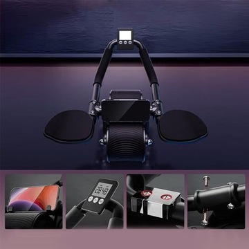 РОЛИК РОЛИК ДЛЯ ТРЕНИРОВКИ МЫШЦ ЖИВОТА ПОЯСНОСТИ 4D КРУГОВЫЙ ИНСТРУМЕНТ ДЛЯ ТРЕНИРОВОК