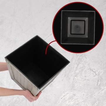 СЕРАЯ КРЫШКА ДЛЯ ЦВЕТОЧНОГО ВАЗОНА ДЛЯ БАЛКОНА ТЕРРАСЫ ДЛЯ ЦВЕТОВ