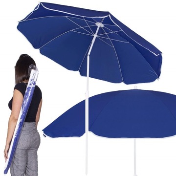 DUŻY PARASOL PLAŻOWY OGRODOWY SKŁADANY BALKONOWY