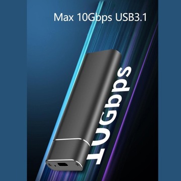 SSD-бокс M.2 NVMe PCIe/NGFF, корпус SSD типа C, 10 Гбит/с, с двумя кабелями