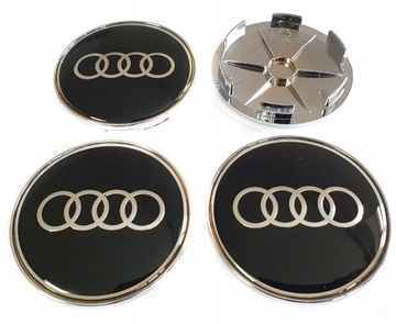 AUDI DEKIELKI 4x KAPSLE DEKLE DO ALUFELG 68mm/64mm