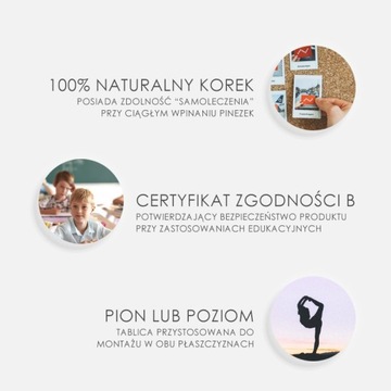 MemoBe Пробковая доска 80x60 см, деревянная рамка 60x80