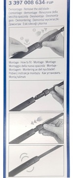 ЗАДНИЙ СТИРАТЕЛЬ 280MM A282H ДЛЯ VW GOLF VI 08-12