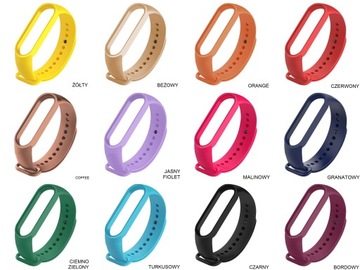 В НАБОРЕ 6 ремешков для браслета XIAOMI MI BAND 3 / BAND 4, ЗАМЕНА МНОГО ЦВЕТОВ