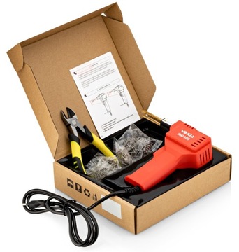 МОЩНЫЙ 960В 85ВТ 400шт СВАРОЧНЫЙ МАШИНА ДЛЯ ПЛАСТИКОВЫХ СТЕПЛЕНОВ