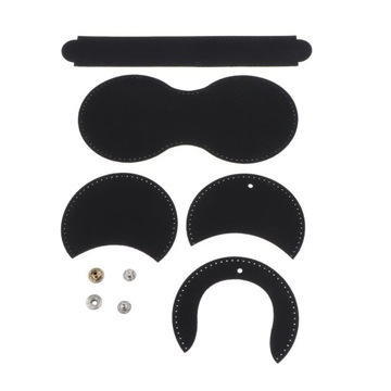 Complete DIY Leather Coin Purse Making Keys Black